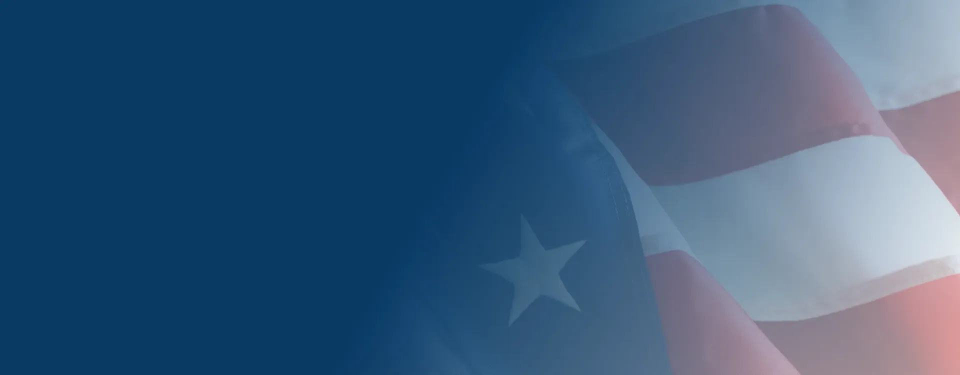 A US flag waving